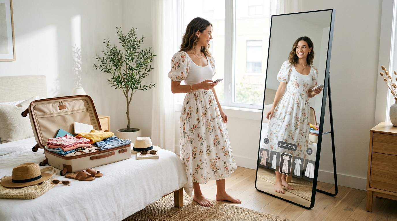 Чек-лист для отпуска: собери стильный гардероб и примерь онлайн через AI