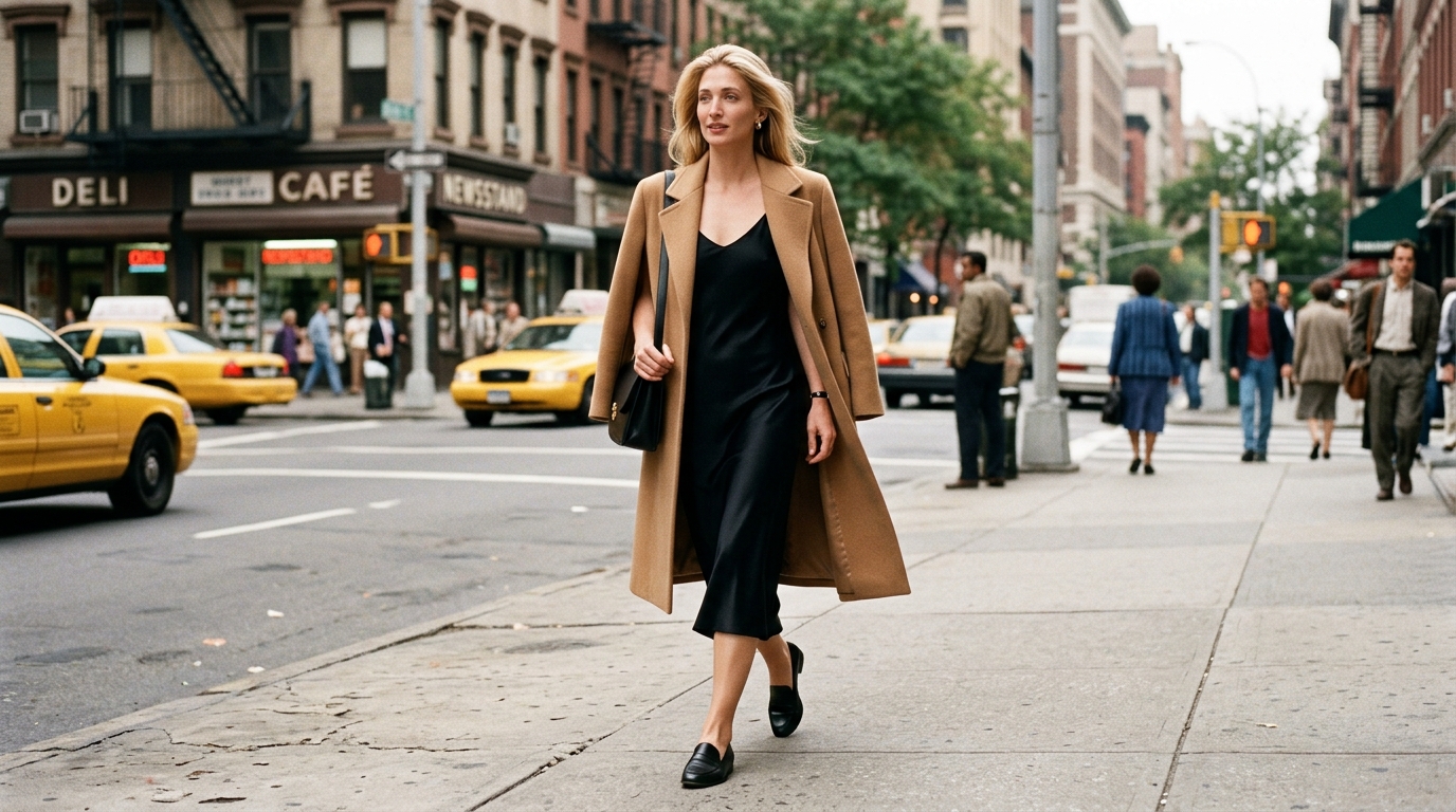 Стиль Кэролин Бессетт-Кеннеди: гид по минимализму 90-х и AI-примерка