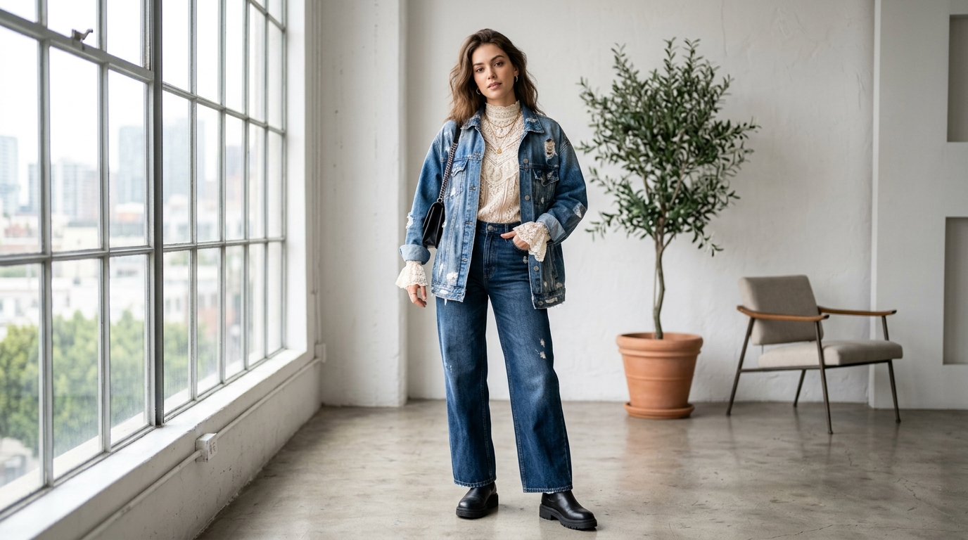 Модная деконструкция: 5 формул микса винтажных трендов и AI примерка